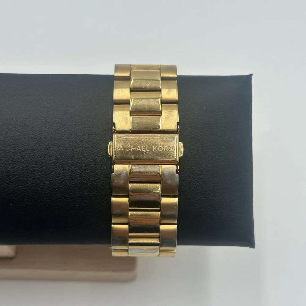 Michael Kors MK-8214 Gold Tone Chronograph Watch Stainless Steel Men's